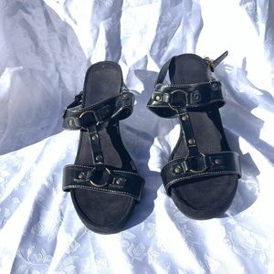 Beautiful black buckled sandals